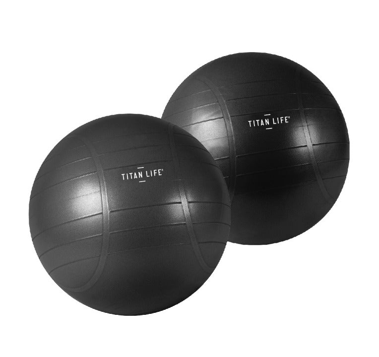 Træningsbold - Titan Life Pro - 'Gymball' - 55 cm - ABS - Sort