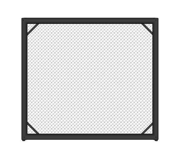 MMA Cage panel m. ekstra polstring i begge sider - Sort