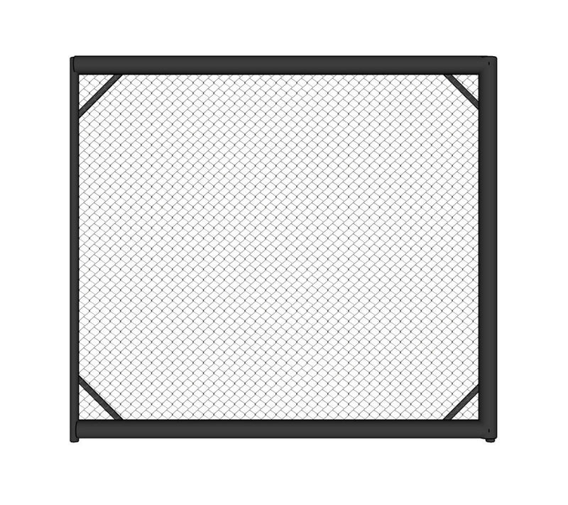 MMA Cage panel m. ekstra polstring højre side - sort