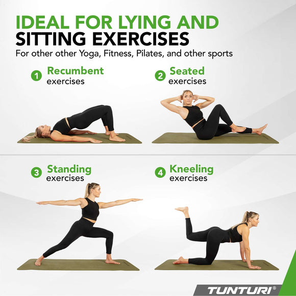 Yogamåtte - Tunturi - '8MM' - Armygrøn