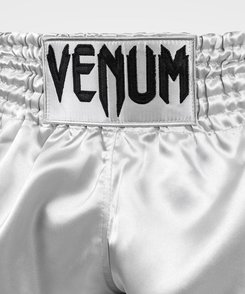 Muay Thai Shorts - Venum - 'Classic' - Sølv-Sort