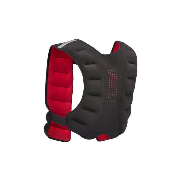 Vægtvest - Reebok Weight West - 5 kg  - Sort rød