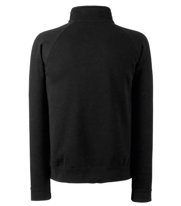 Trøje - Fruit of the Loom 'med lynlås hals' - Sort