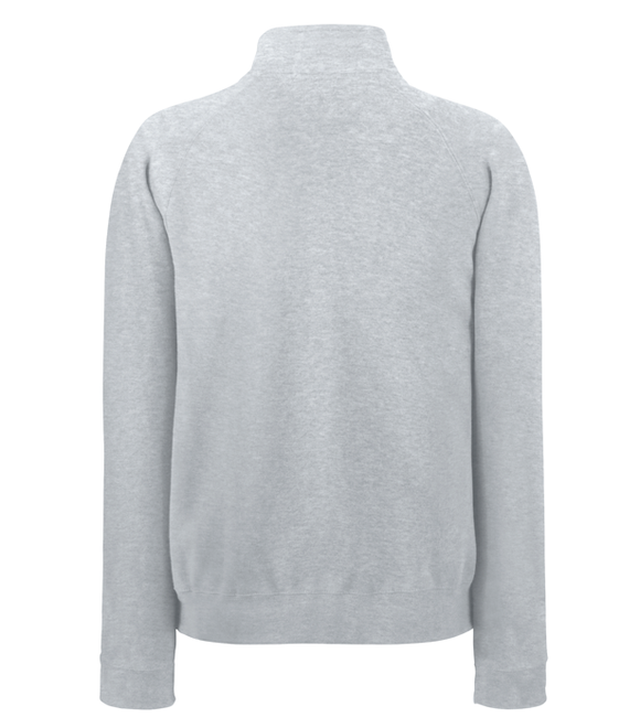 Trøje - Fruit of the Loom 'med lynlås hals'  - Grå