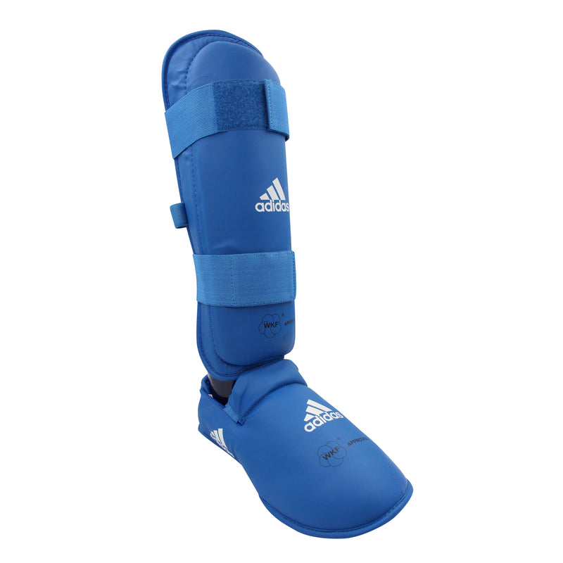 Benbeskytter m. fod - Adidas - WKF - Blå