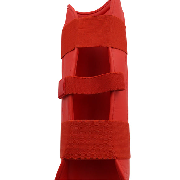 Benbeskytter m. fod - Adidas - WKF - Rød