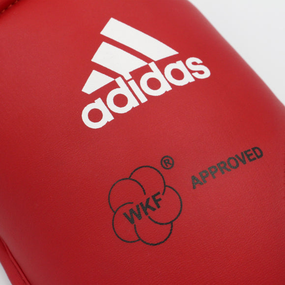 Benbeskytter m. fod - Adidas - WKF - Rød