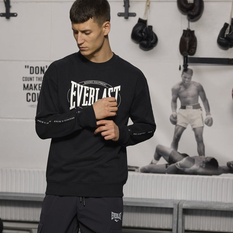 Sweatshirt - Everlast - 'Worldwide Greastest Crew Sweat' - Sort