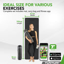 Yogamåtte - Tunturi - '8MM' - Sort