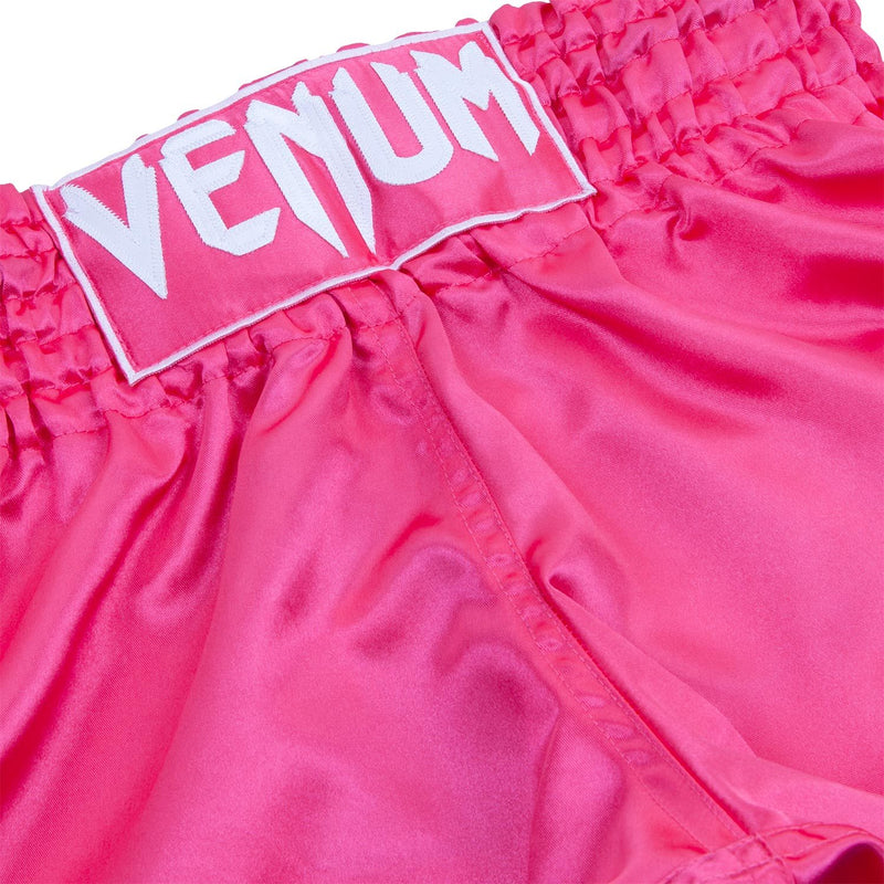 Muay Thai Shorts - Venum - 'Classic' - Pink-Hvid