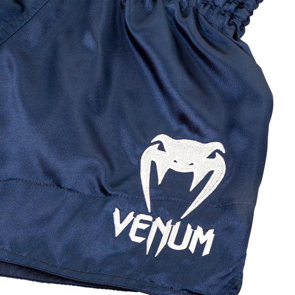 Muay Thai Shorts - Venum - 'Classic' - Navy-White
