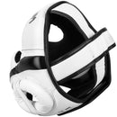 Boksehjelm - Venum Headgear 'Elite' - One-Size - Hvid / Sort
