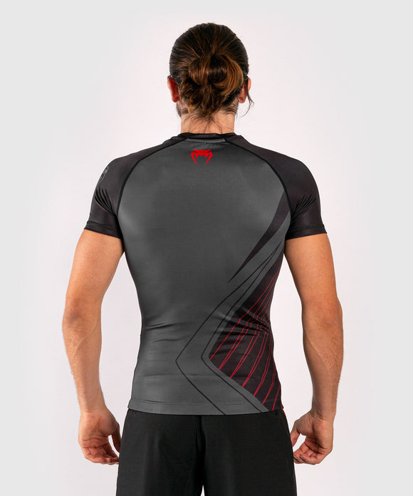 Rash Guard - Venum - 'Contender 5.0' - Korte ærmer - Sort-Rød