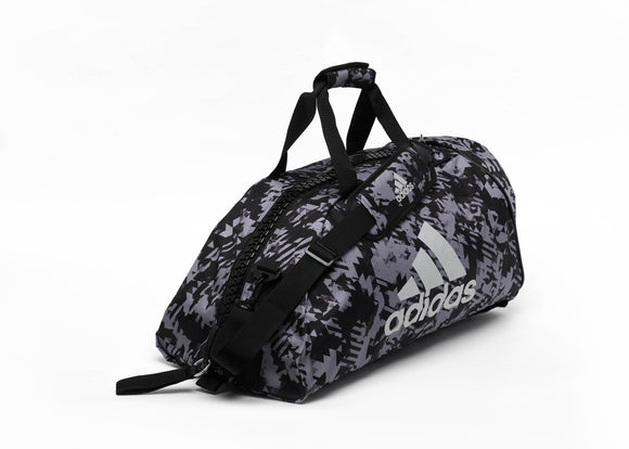 Taske - Adidas - 2 i 1 taske - Sort Camo-Sølv