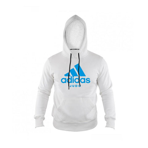 Hættetrøje - Adidas Judo - 'Judo Hoodie' - Hvid-Blå