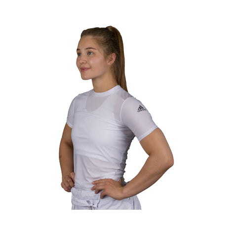 Rash Guard - Adidas  - Kortærmet - Hvid