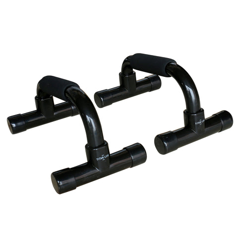 Push Up Bars - Titan Life - Sort