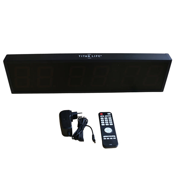 Gym Timer - Titan Life Pro - Inkl. Fjernbetjening - Sort