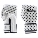 Boksehandsker - Fairtex - 'BGV14WP' - Hvid med Polkadots