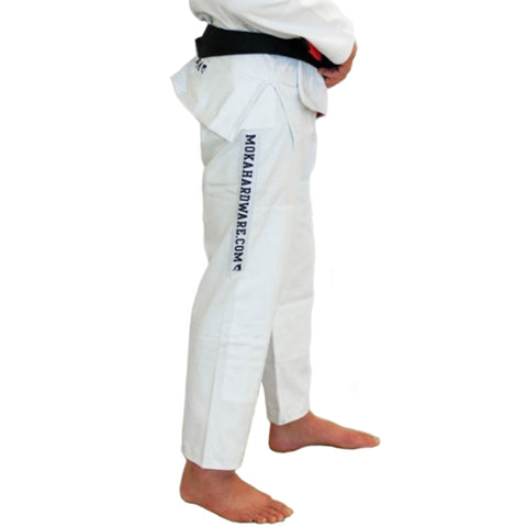 BJJ Bukser - Moka - Hvid