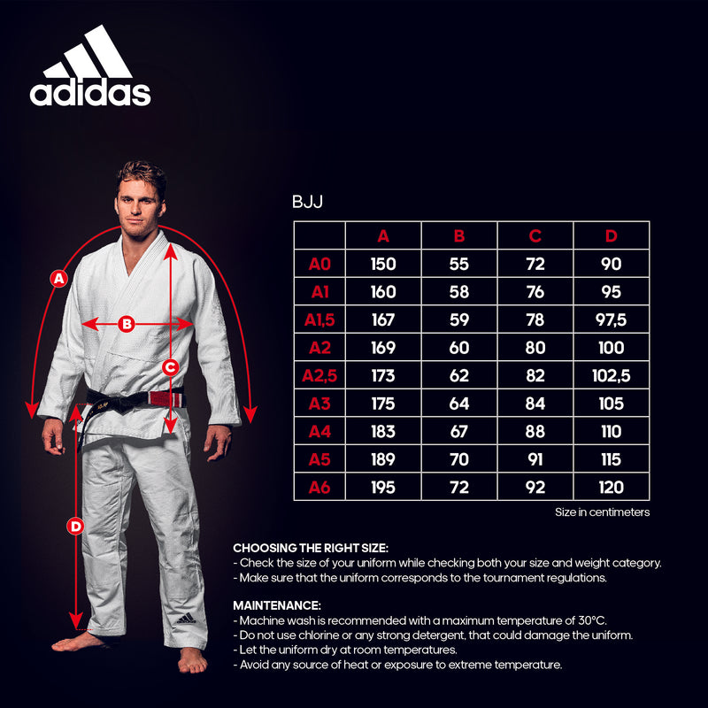 Bjj Dragt - Gi - Adidas BJJ - 'JJ350' - Hvid