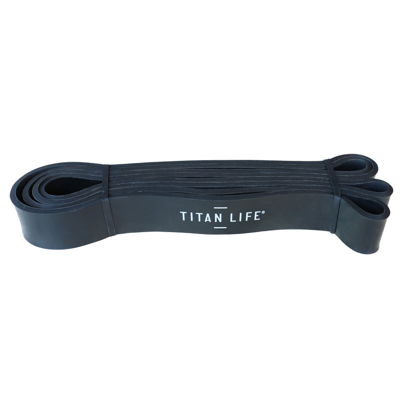 Træningselastik - Titan Life Pro - Power Band 16-38 kg - Sort