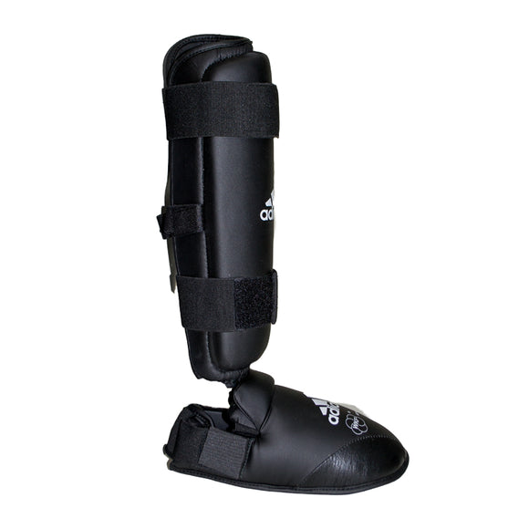 Benbeskytter - Adidas Karate - WKF - Sort