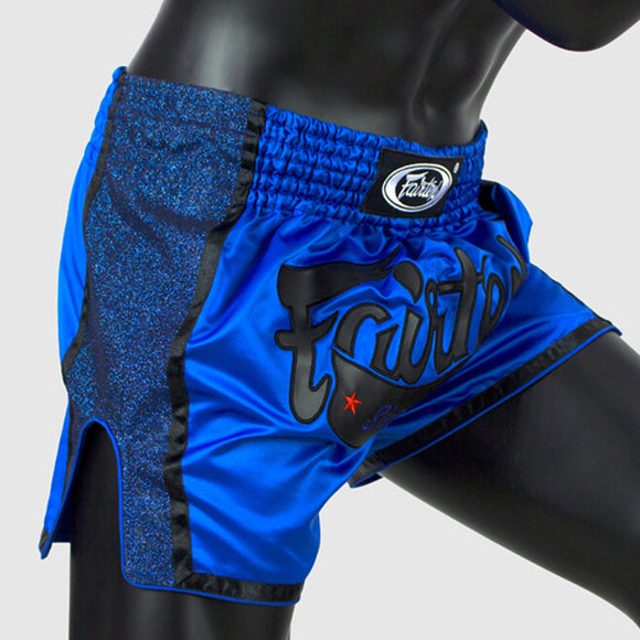 Muay Thai Shorts - Fairtex - 'BS1702' - Sort-Blå