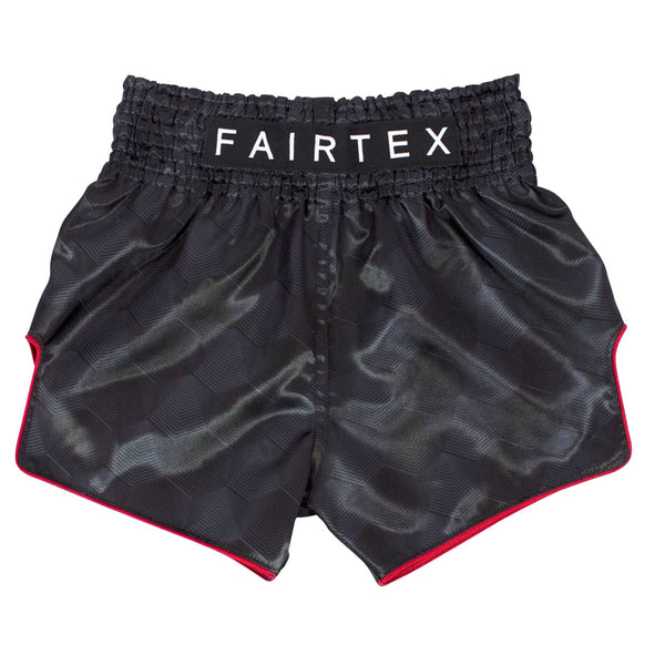 Muay Thai Shorts - Fairtex - 'BS1901' - Sort-Rød