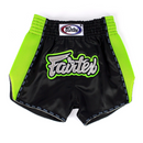 Muay Thai Shorts - Fairtex - 'BS302' - Sort Grøn