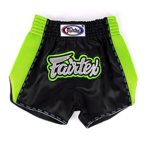 Muay Thai Shorts - Fairtex - 'BS302' - Sort Grøn