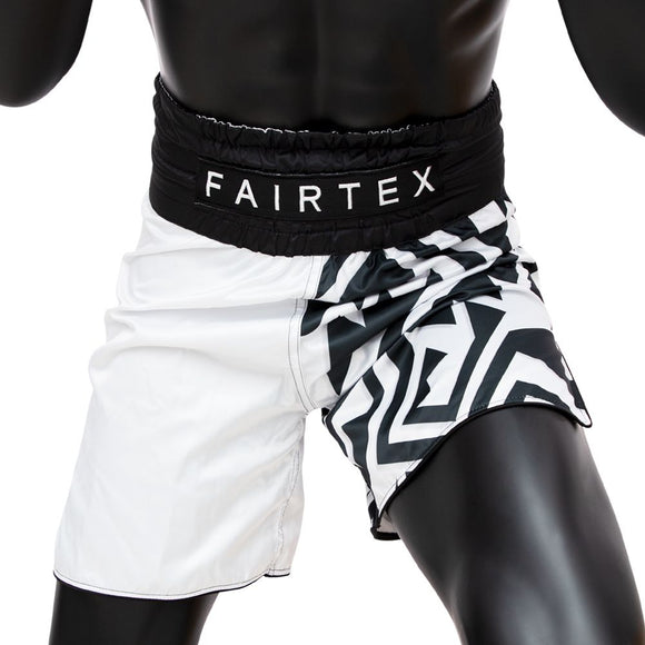 Boxing Shorts - Fairtex - Mono - Black/White