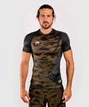 Rash Guard - Venum - 'Contender 5.0' - Khaki Camo - Short sleeve