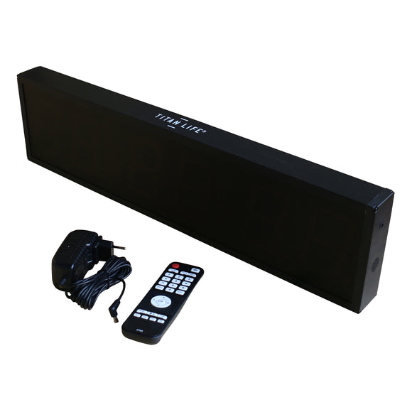 Gym Timer - Titan Life Pro - Inkl. Fjernbetjening - Sort