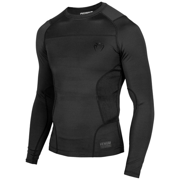 Rash Guard - Venum - 'G-Fit' - Lange ærmer - Sort