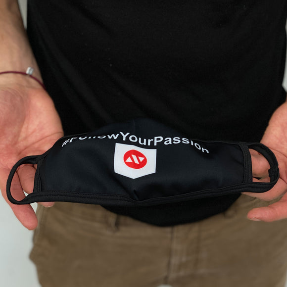 Mundbind - Nippon Sport - 'Passion Logo' - Sort