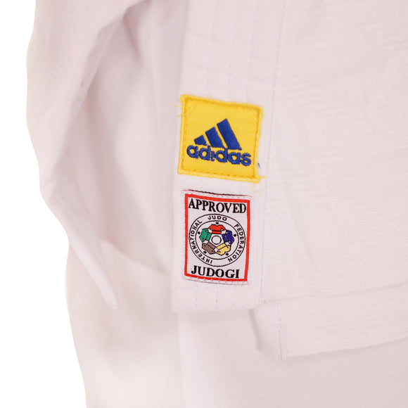 Judo Uniform  - Adidas Judo - 'Champion 2.0' - Slim Fit - - Hvid-Gul