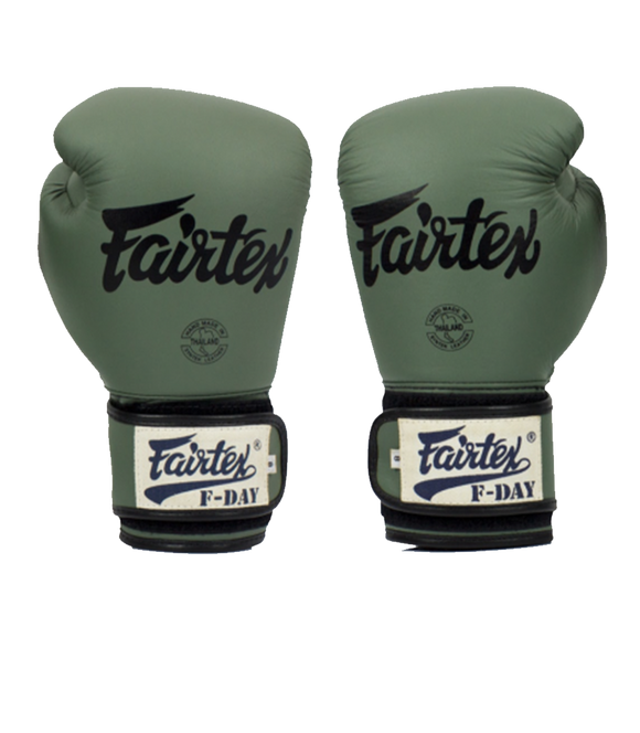 Boksehandsker - Fairtex - 'BGV11 F-DAY' - Armygrøn