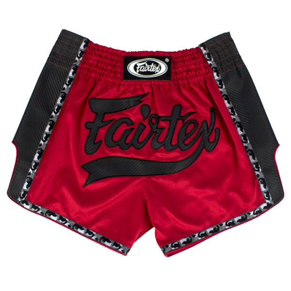 Muay Thai Shorts - Fairtex - 'BS1703' - Rød-Sort