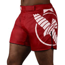 Fightshorts - Hayabusa - 'Icon Mid-Length' - Rød/Hvid