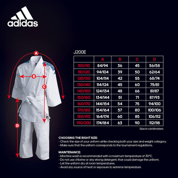 Ju Jutsu gi - Adidas - Evolution - Hvid