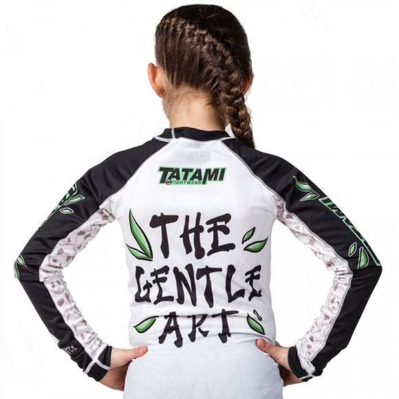 Rashguard - Kids Gentle Panda - Tatami - Langærmet - Hvid
