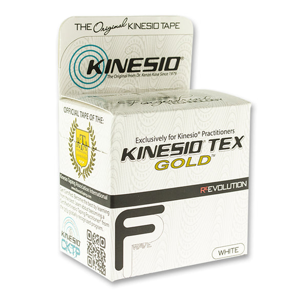 Kinesiotape - Kinesio Tex - 'Tex Gold FP 5m' - 5CM - Hvid