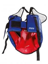 Kampvest - KWON Taekwondo vest WTF - Clubline - Rød/Blå