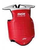 Kampvest - KWON Taekwondo vest WTF - Clubline - Rød/Blå