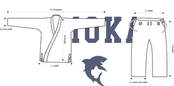 Børne BJJ dragt - Moka Kids BJJ gi - sort