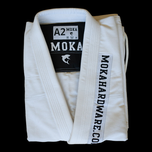 BJJ Gi - Moka - Simple - Hvid