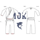 BJJ Gi - Moka - Simple - Hvid