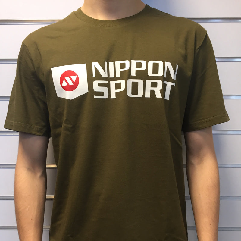 nippon t-shirt olive front