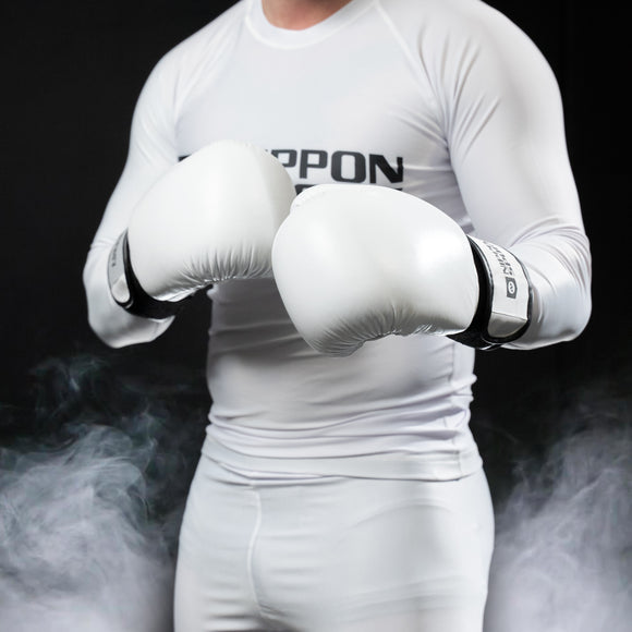 Boksehandsker - Nippon Sport - 'Pro' - Hvid